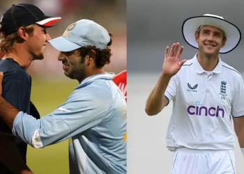 Yuvraj Singh wishes England pacer Stuart Broad luck as he announces his retirement from cricket, saying, "Take a bow Stuart Broad." 10 Yuvraj Singh wishes England pacer Stuart Broad luck as he announces his retirement from cricket, saying, "Take a bow Stuart Broad."