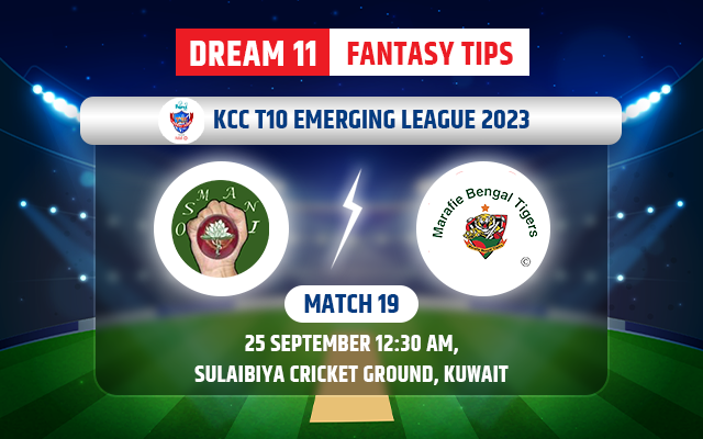 OSM vs MBT Dream11 Prediction, Fantasy Cricket Tips, Playing XI, Pitch Report & Injury Updates for Kuwait T10 Emerging, Match 19