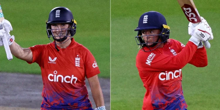 Alice Capsey and Danielle Wyatt gave England a 1-0 lead.
