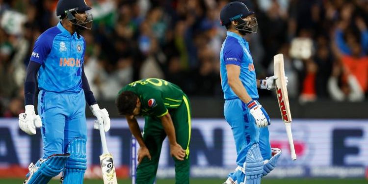 Flight costs from Ahmedabad to the India vs. Pakistan World Cup matchup increase by 415 percent. 1 Flight costs from Ahmedabad to the India vs. Pakistan World Cup matchup increase by 415 percent.