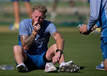 CWC 2023: Ben Stokes is pictured going viral while taking an inhaler while training in Bengaluru.