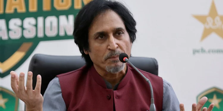 Ramiz Raja expresses concern after Pakistan's loss to New Zealand in a warm-up game, saying, "Pakistan will have to score 400 if their bowling keeps misfiring like this." 1 Ramiz Raja expresses concern after Pakistan's loss to New Zealand in a warm-up game, saying, "Pakistan will have to score 400 if their bowling keeps misfiring like this."
