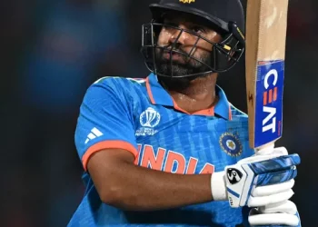 Rohit Sharma breaks the record for the most sixes in international cricket at the CWC in 2023.