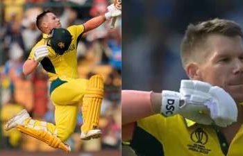 Watch David Warner celebrate his century against Pakistan in traditional Pushpa fashion - Video Highlights of the Day
