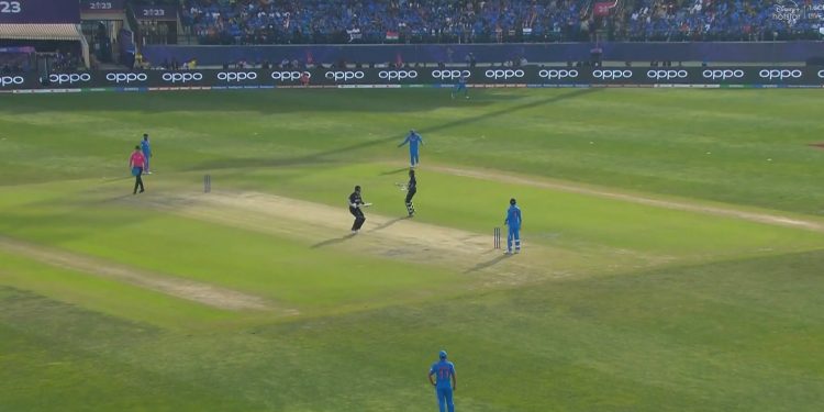 New Zealand exhibits cricket spirit and refuses to take overthrow runs against India in an ODI World Cup 2023 match.