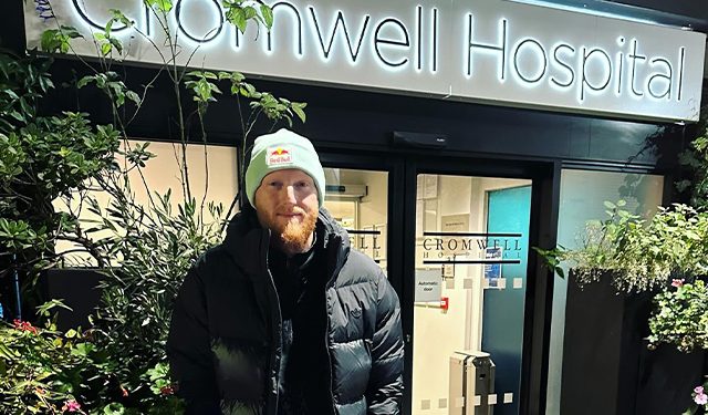 Ben Stokes releases his first photo following knee surgery. 1 Ben Stokes releases his first photo following knee surgery.