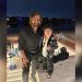 On vacation in Dubai, MS Dhoni poses with Abdu Rozik. 7 On vacation in Dubai, MS Dhoni poses with Abdu Rozik.