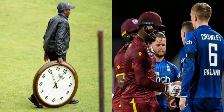 Described: In international cricket, what is the new 'Stop Clock' rule? 1 international