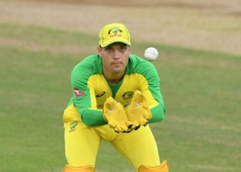 In spite of the World Cup pendulum going the wrong way, Alex Carey sees the bright side. 1 Alex Carey