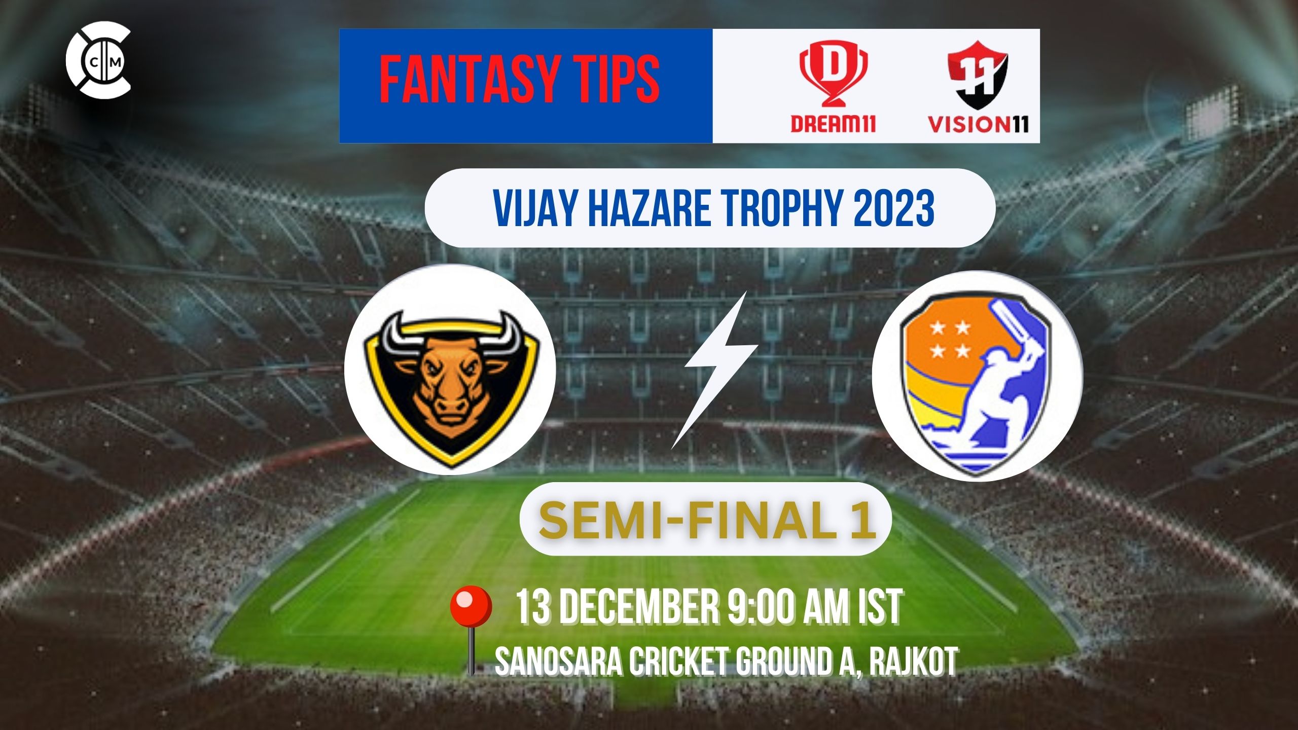 HAR vs TN Dream11 Prediction, Fantasy Cricket Tips, Playing XI, Pitch Report, & Injury Updates for Vijay Hazare Trophy, Semi Final 1
