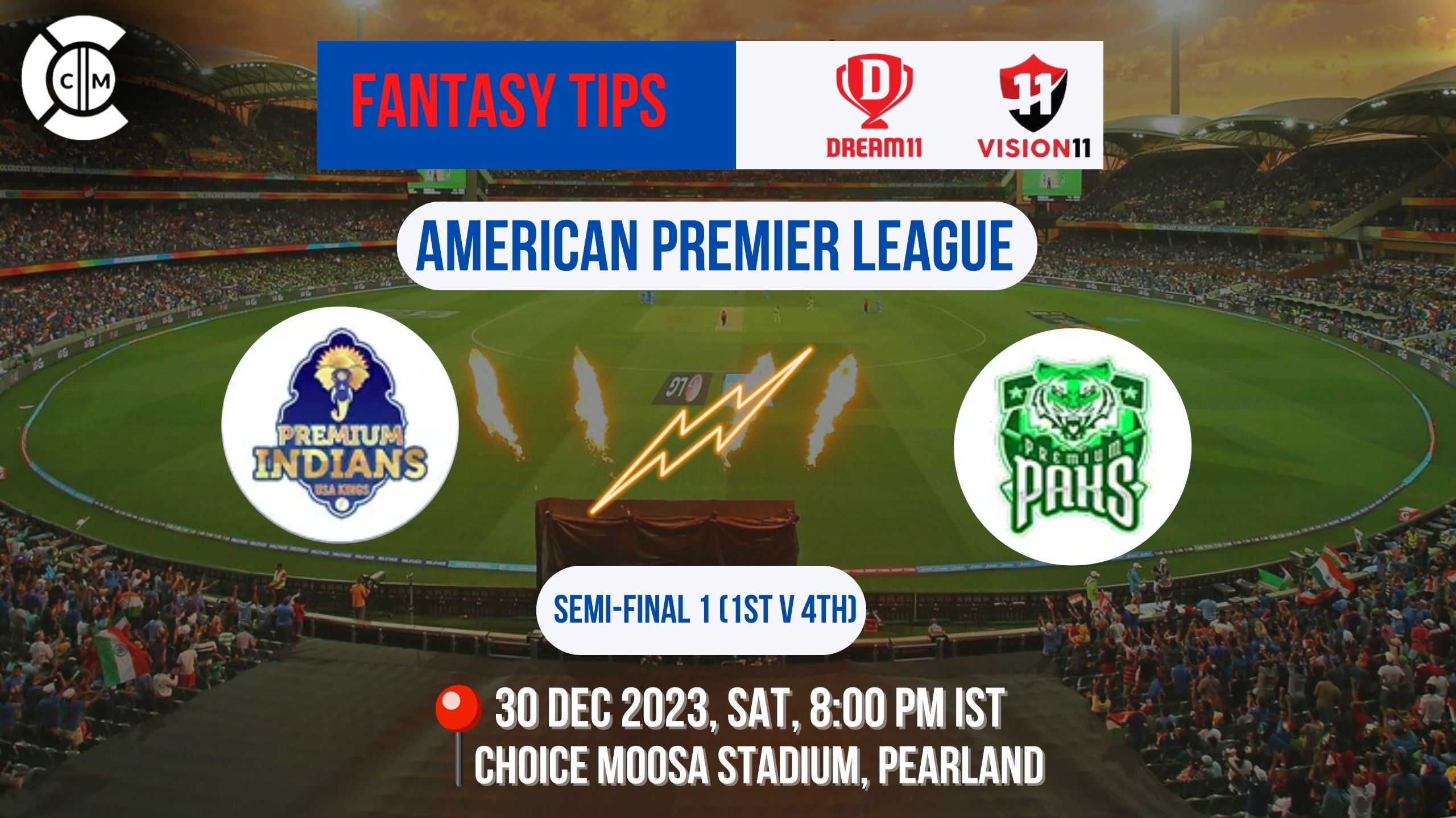 PMI vs PMP Dream11 Prediction, Fantasy Cricket Tips, Playing XI, Pitch Report, & Injury Updates for American Premier League T20, 2023, Semi Final 1