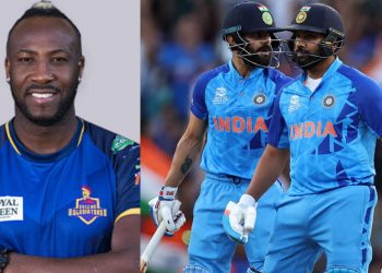 Andre Russell said, "It would be madness" when Virat Kohli and Rohit Sharma were left off the T20 World Cup 2024 roster. 10 Andre Russell said, "It would be madness" when Virat Kohli and Rohit Sharma were left off the T20 World Cup 2024 roster.