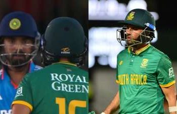 The exchange between KL Rahul and Keshav Maharaj on the pitch gets viral: "Every time you come, they play 'Ram Siya Ram'."