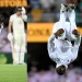 AUS vs. WI: Kevin Sinclair draws attention with his "double backflip" celebration after claiming Usman Khawaja's wicket. 6 AUS vs. WI: Kevin Sinclair draws attention with his "double backflip" celebration after claiming Usman Khawaja's wicket.