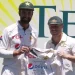 In his last Test match, Shan Masood gives David Warner Babar Azam's shirt, which has been autographed by Pakistan players. 6 Shan Masood gives David Warner Babar Azam's shirt