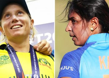 Alyssa Healy describes the uncomfortable handshake she had with Harmanpreet Kaur as "tense."