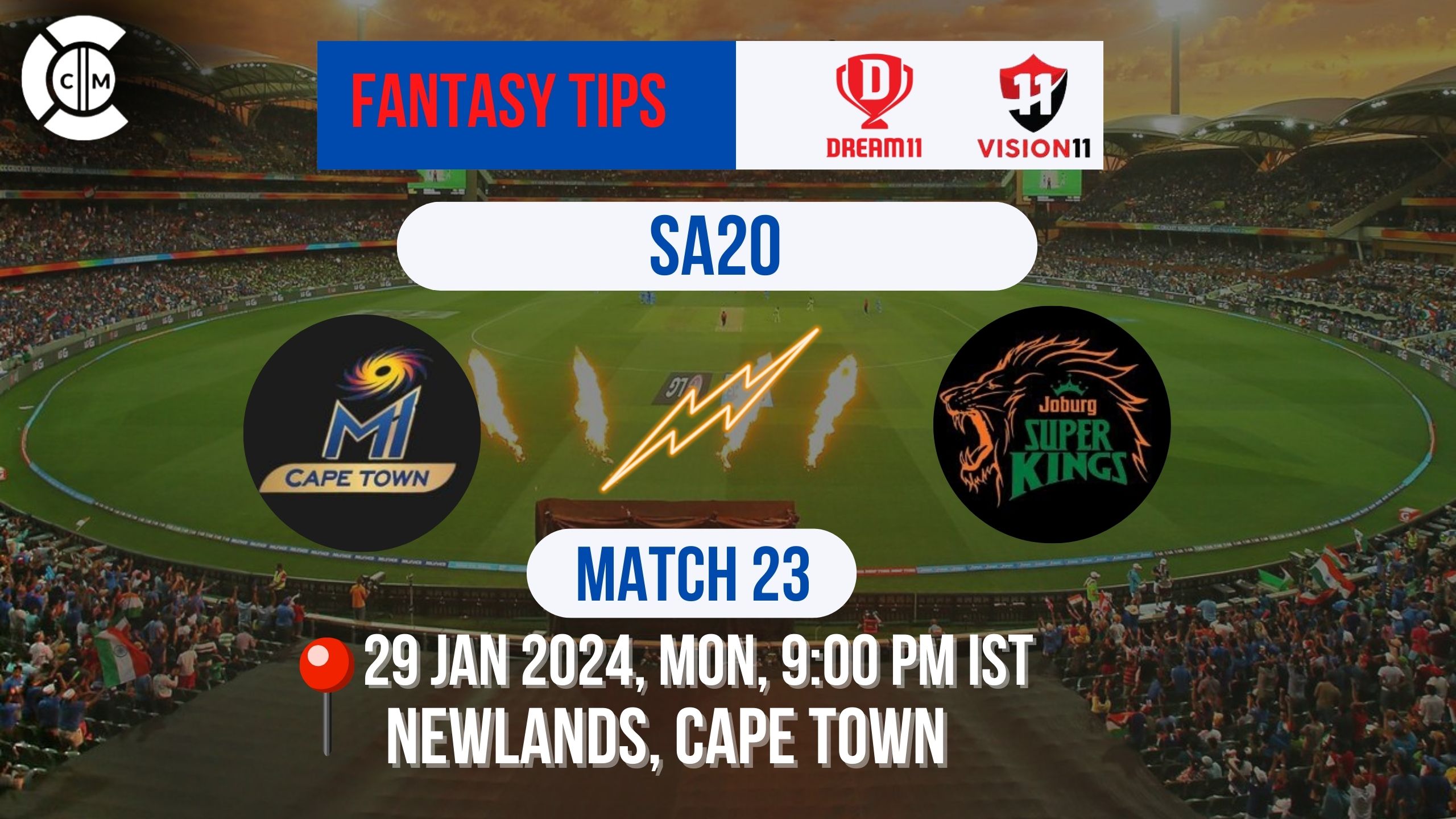 MICT vs JSK Dream11 Prediction, SA20 Fantasy Cricket Tips, Playing 11, Injury Updates & Pitch Report For Match 23
