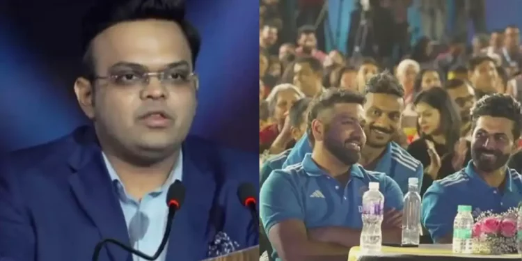 Rohit Sharma's response goes viral as Jay Shah declares him the captain of the 2024 T20 World Cup.