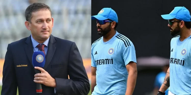 India vs England: Following the Visakhapatnam Test, Rohit Sharma was seen speaking with Ajit Agarkar for a long time. 1 India vs England: Following the Visakhapatnam Test, Rohit Sharma was seen speaking with Ajit Agarkar for a long time.