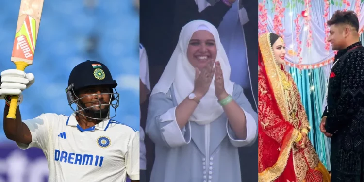 Discover the romance between Sarfaraz Khan and Romana Zahoor, his wife. 1 Discover the romance between Sarfaraz Khan and Romana Zahoor, his wife.