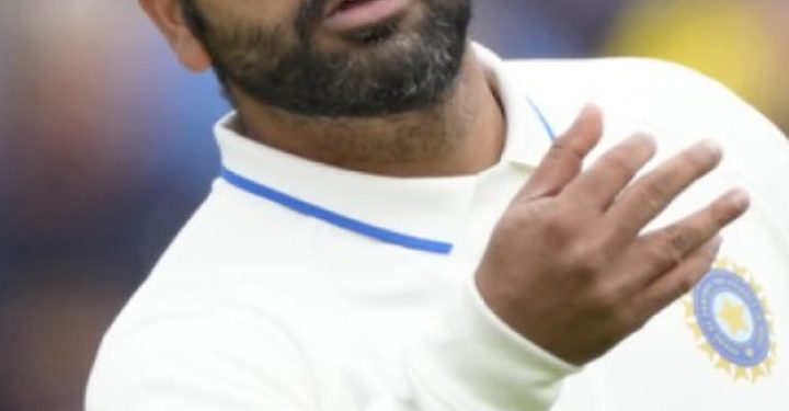 The humorous statement made by Rohit Sharma during the Visakhapatnam Test, "Mere gale ka watt lag gaya," has gone viral.