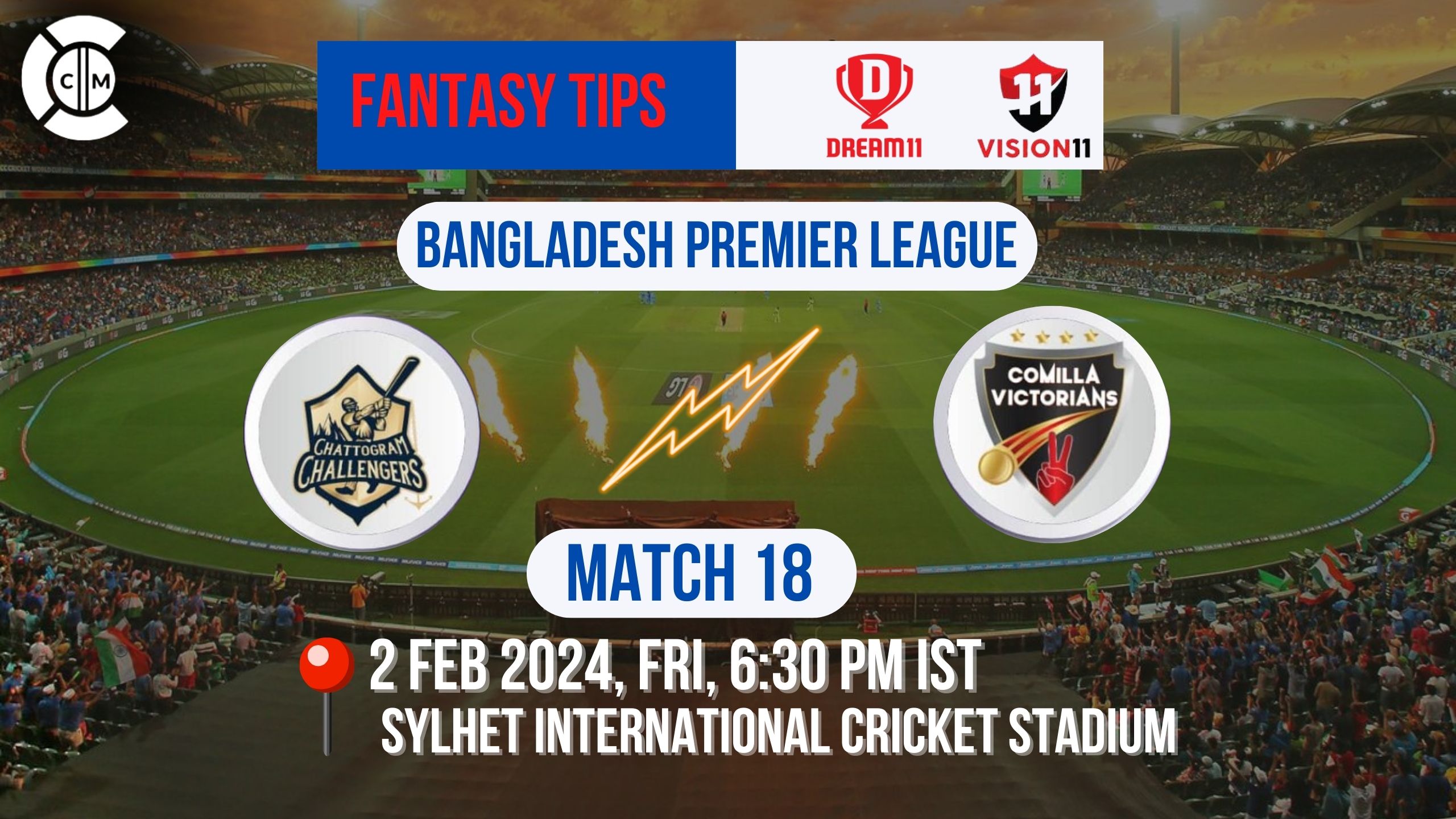CCH vs COV Dream11 Prediction, BPL Fantasy Cricket Tips, Playing XI, Pitch Report & Injury Updates For Match 18 of BPL 2024