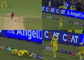 IPL 2024: Rahane's brilliant use of the boundary rope sends Kohli back to the shed