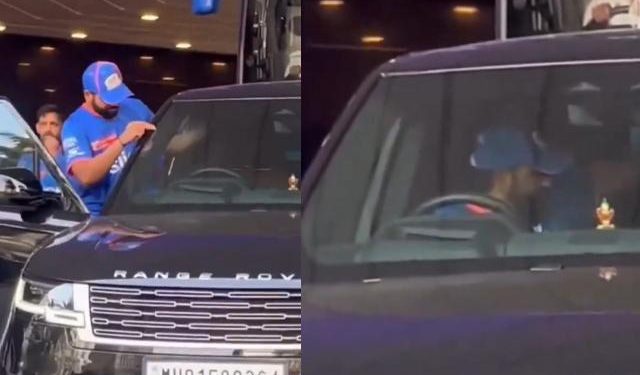 Rohit Sharma takes his newest Range Rover to the stadium ahead of the RR match in IPL 2024, forgoing the team bus 1 Rohit Sharma takes his newest Range Rover to the stadium ahead of the RR match in IPL 2024, forgoing the team bus
