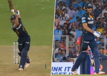 Shot of the Day - Shubman Gill's majestic lofted drive dispatches Rabada's pace over the fence - GT vs PBKS IPL 2024