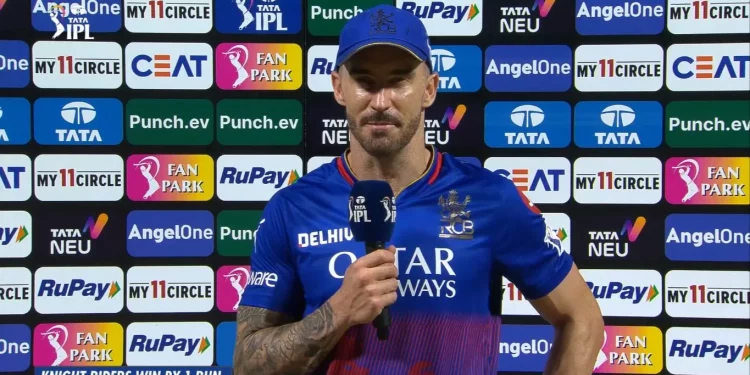 Faf du Plessis cracks a joke after ending the IPL 2024 six-game losing run, saying, "I forgot the way to the press conference." 1 Faf du Plessis cracks a joke after ending the IPL 2024 six-game losing run, saying, "I forgot the way to the press conference."
