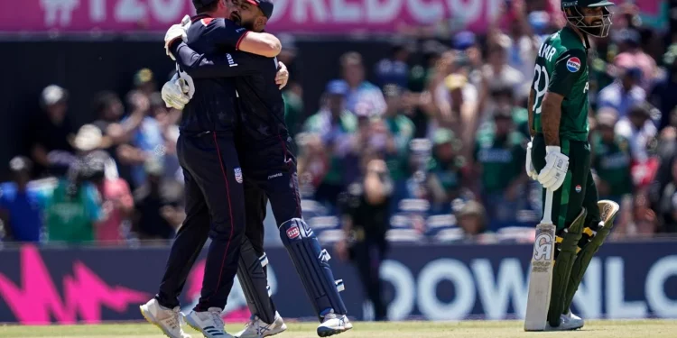 When Pakistan lost to the United States in the T20 World Cup, a US representative made the snide comment, "often get in trouble." 1 When Pakistan lost to the United States in the T20 World Cup, a US representative made the snide comment, "often get in trouble."