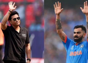 A picture of Virat Kohli and Sachin Tendulkar attending a "Satsang" in New York goes viral 2 A picture of Virat Kohli and Sachin Tendulkar attending a "Satsang" in New York goes viral