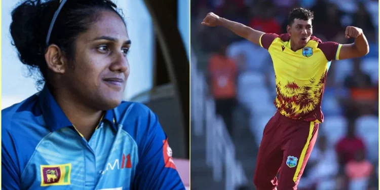 The May month ICC Players award goes to Gudakesh Motie and Chamari Athapaththu