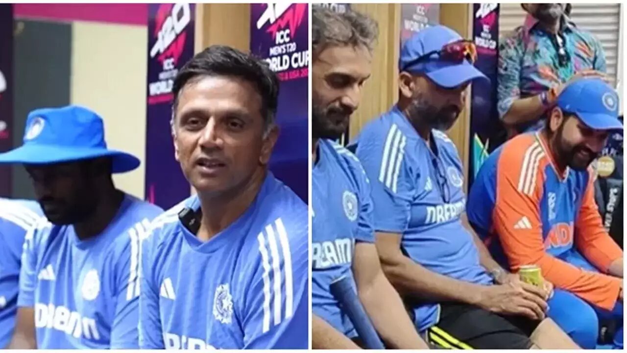 After India won the T20 World Cup, their captain Rahul Dravid made his farewell statement in the dressing room
