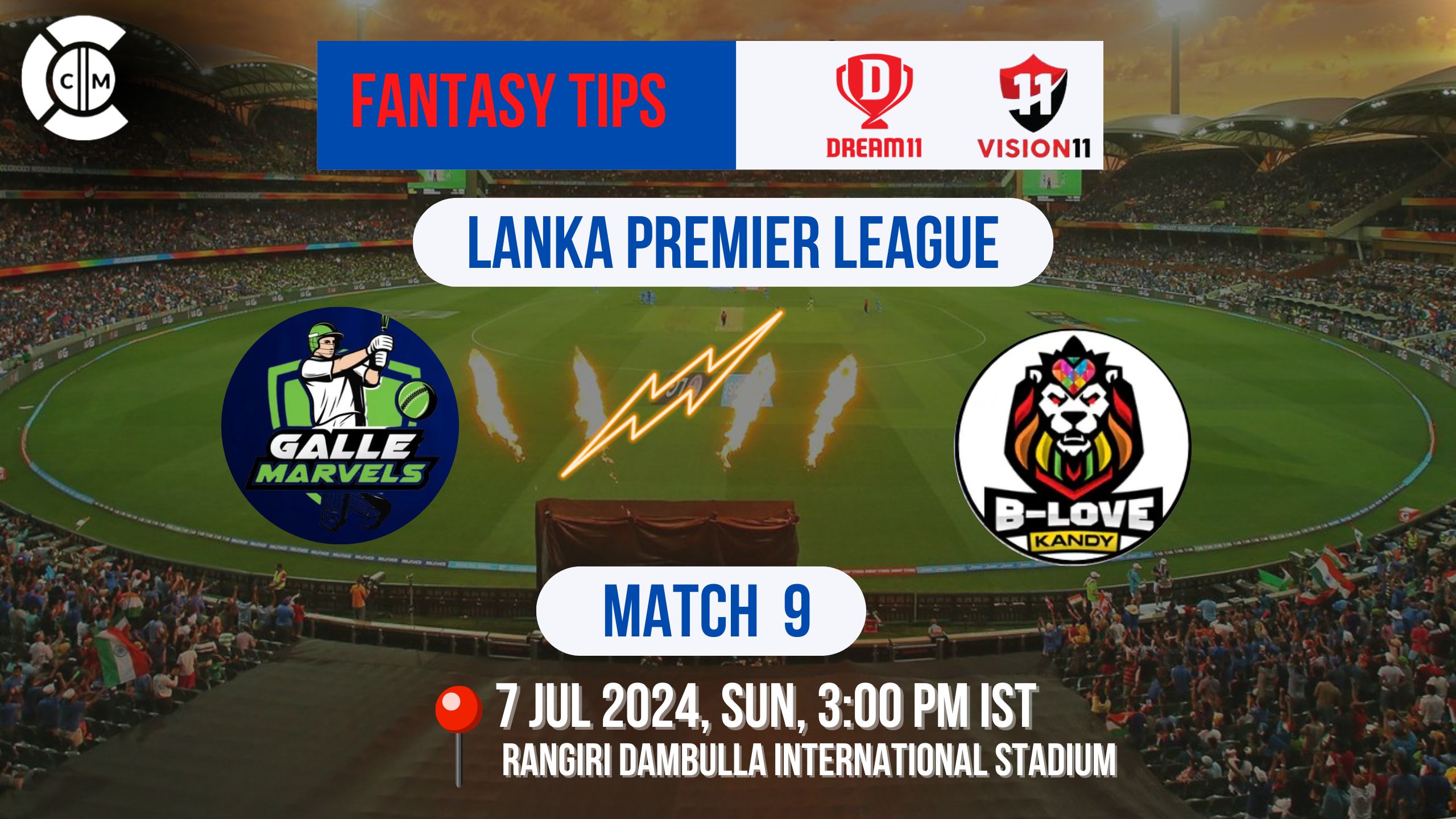 GM vs KFL Dream11 Prediction, LPL Fantasy Cricket Tips, Playing XI, Pitch Report & Injury Updates for Match 9