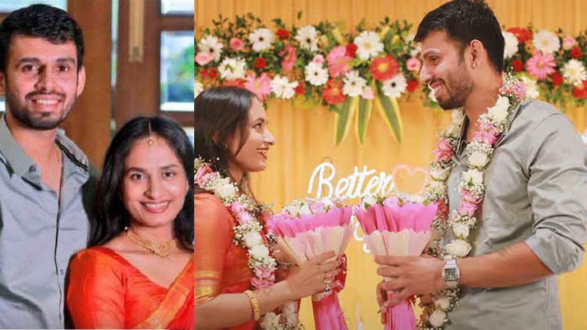  The posting of a touching photo online, PBKS star Jitesh Sharma announces his engagement to Shalaka Makeshwar