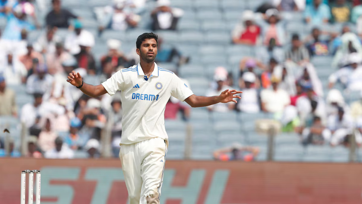 Watch: Washington Sundar Castles Tom Blundell's second session ends on a high, video goes viral