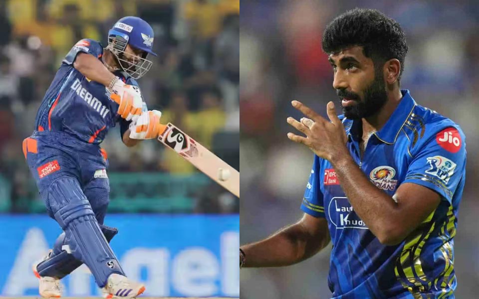 IPL 2025: MI vs LSG Stats & Records at Wankhede Stadium, Mumbai 2 1745663906953 Rishabh Pant and Jasprit Bumrah