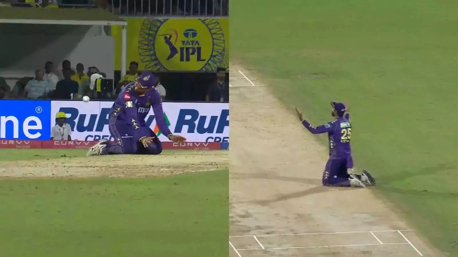 IPL 2025: Venkatesh Iyer loses sight of ball in lights, misses easy catch