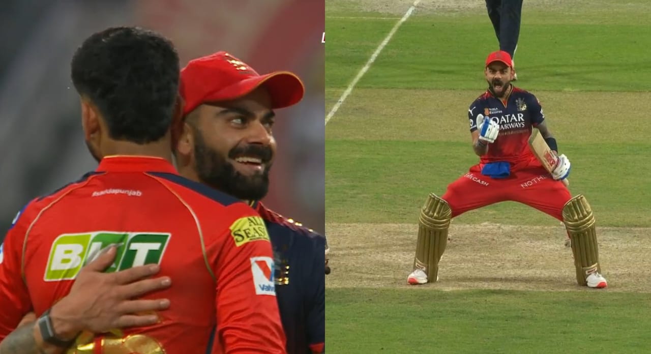 [WATCH] IPL 2025: Virat Kohli celebrates passionately towards Shreyas Iyer after RCB beat PBKS