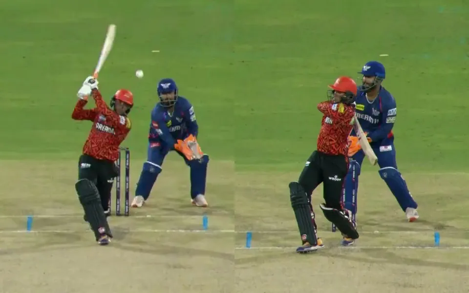 [WATCH] IPL 2025: Abhishek Sharma sends Ravi Bishnoi to cleaners with four consecutive sixes in an over