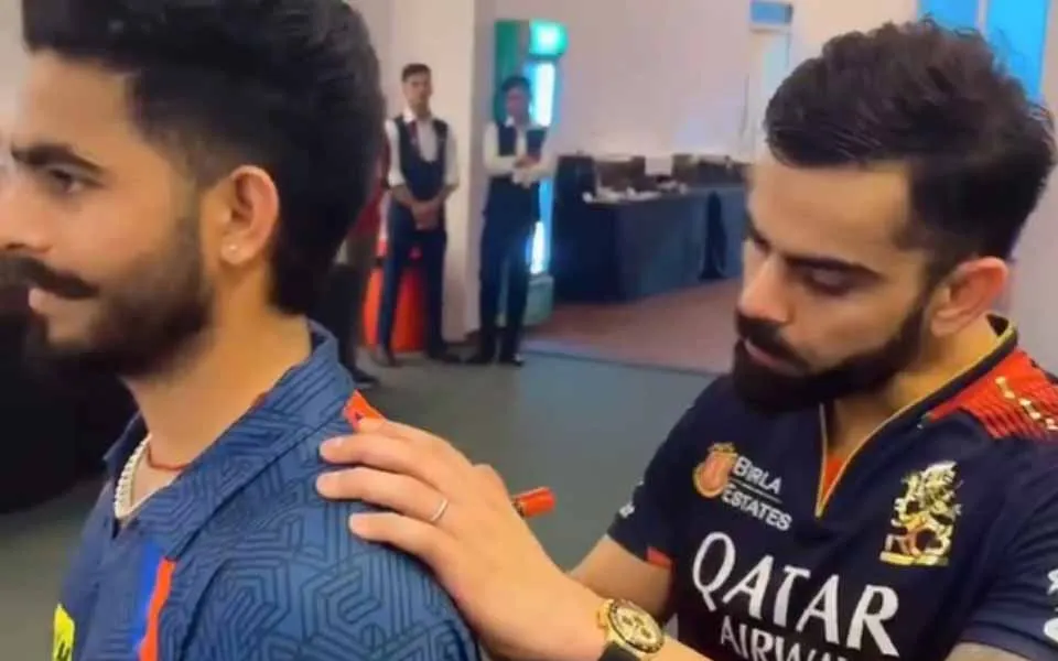 WATCH: Virat Kohli signs emerging Uttarakhand player Yuvraj Chaudhary's jersey after LSG-RCB match