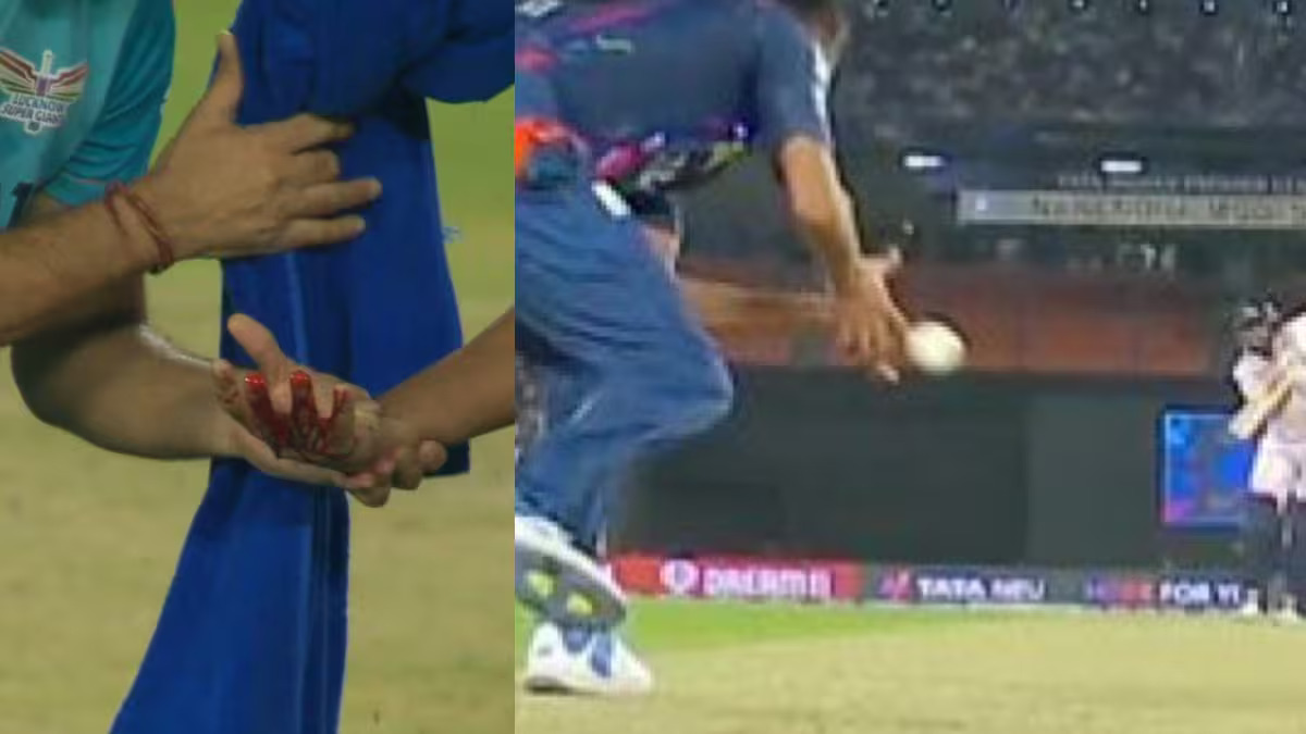 IPL 2025: Shubman Gill's hard strike hits Akash Singh and causes heavy bleeding