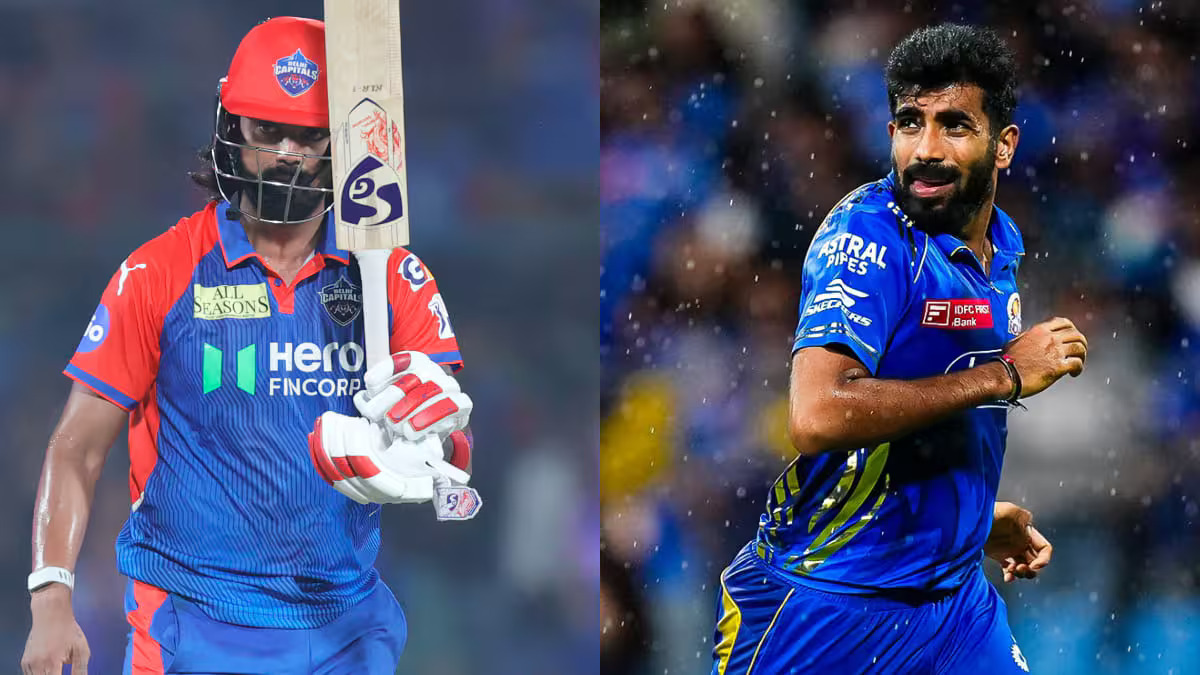 IPL 2025: MI vs DC Stats & Records at Wankhede Stadium, Mumbai 2 KL Rahul left and Jasprit Bumrah right