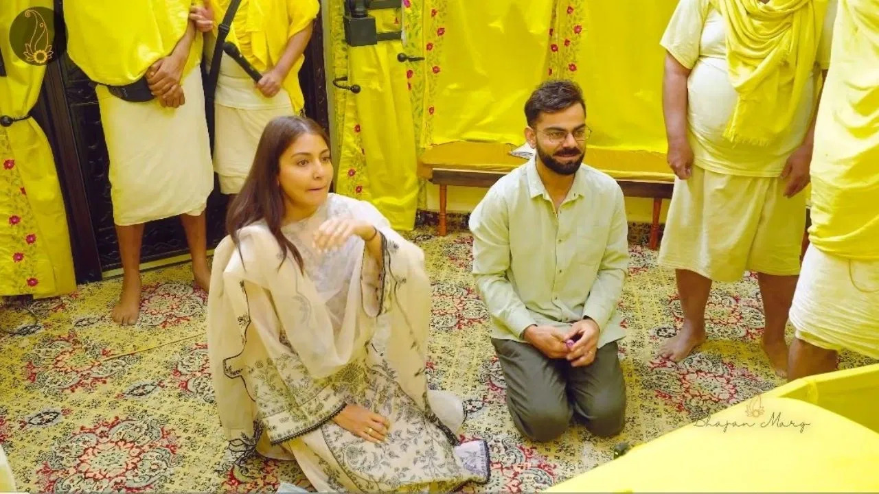 [WATCH] Virat Kohli arrives in Vrindavan a day after Test retired alongside wife Anushka Sharma