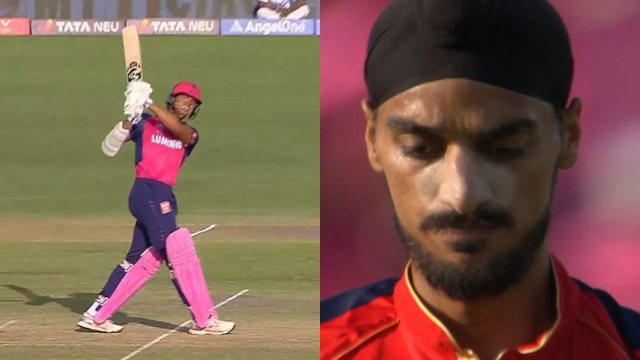 [WATCH] IPL 2025: Yashasvi Jaiswal mauls Arshdeep Singh in 22-run over in RR vs PBKS match