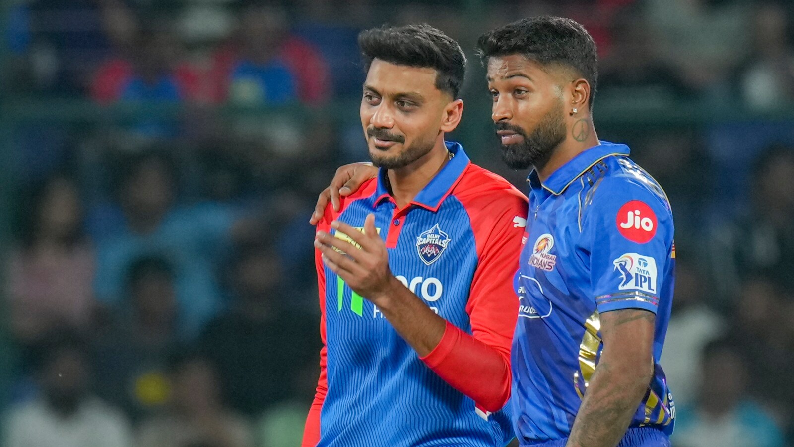 IPL 2025: MI vs DC Stats & Records at Wankhede Stadium, Mumbai 3 axar patel hardik pandya PTI 2025 05 c2dd14525400259ed53825a2a618f3bc
