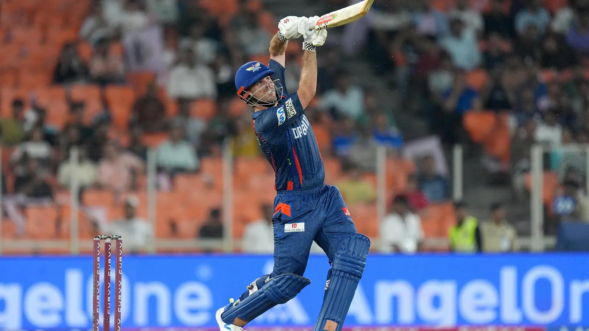 [WATCH] IPL 2025: Mitchell Marsh puts Rashid Khan to the sword in 25-run over