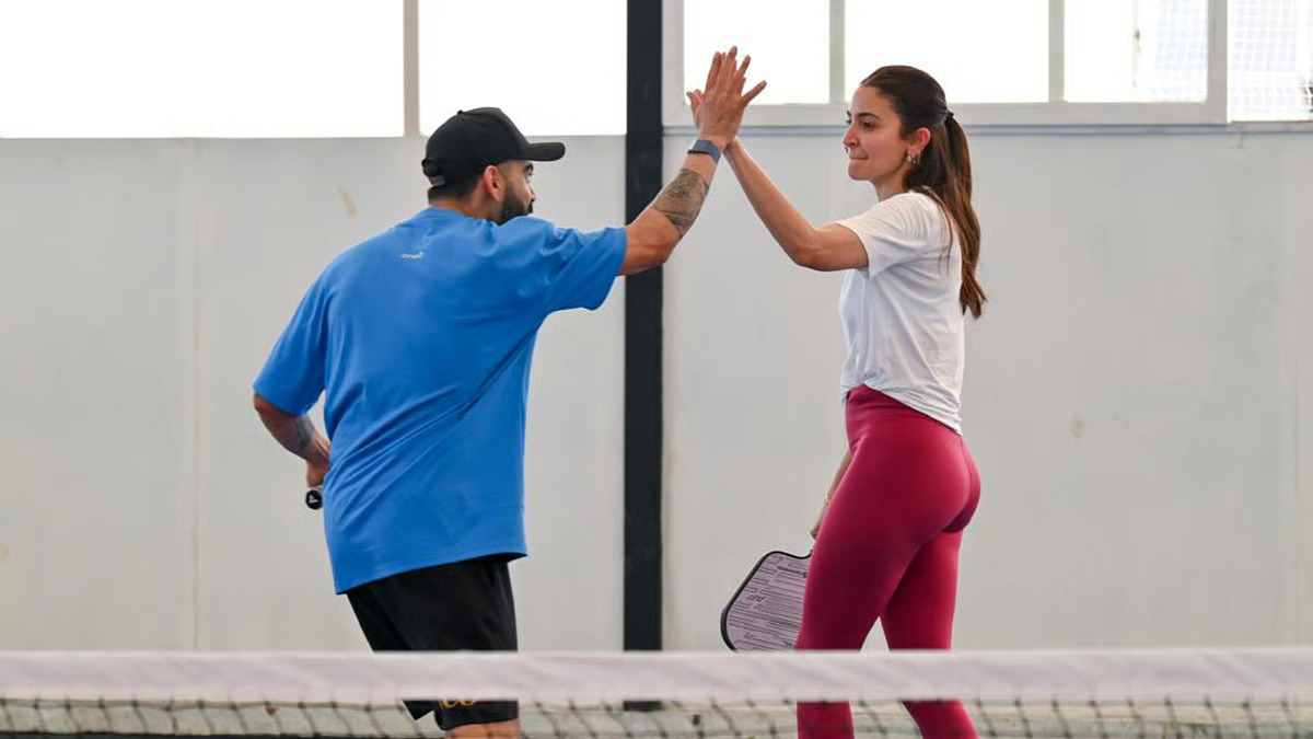 IPL 2025: Virat Kohli and Anushka Sharma enjoy game of Pickleball, pictures go viral