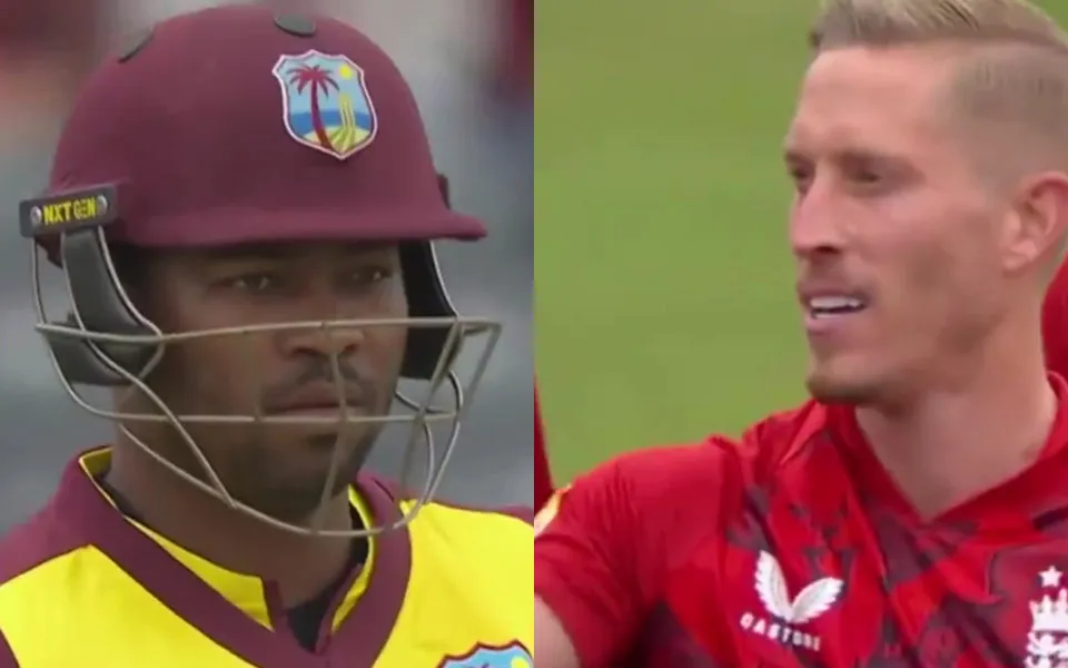 [Watch] ENG vs WI 2025: Luke Wood strikes first ball to send Evin Lewis back for golden duck